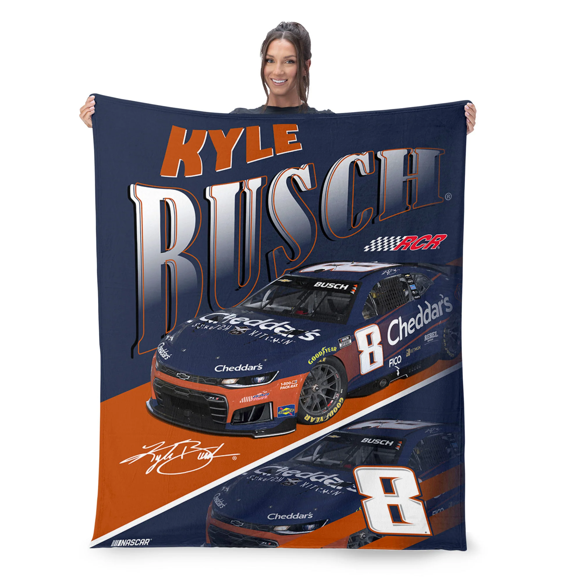 Kyle Busch 2026 Cheddar's 46x60 Silk Touch Northwest Blanket Throw Preorder - Ships Next Week - Image 3