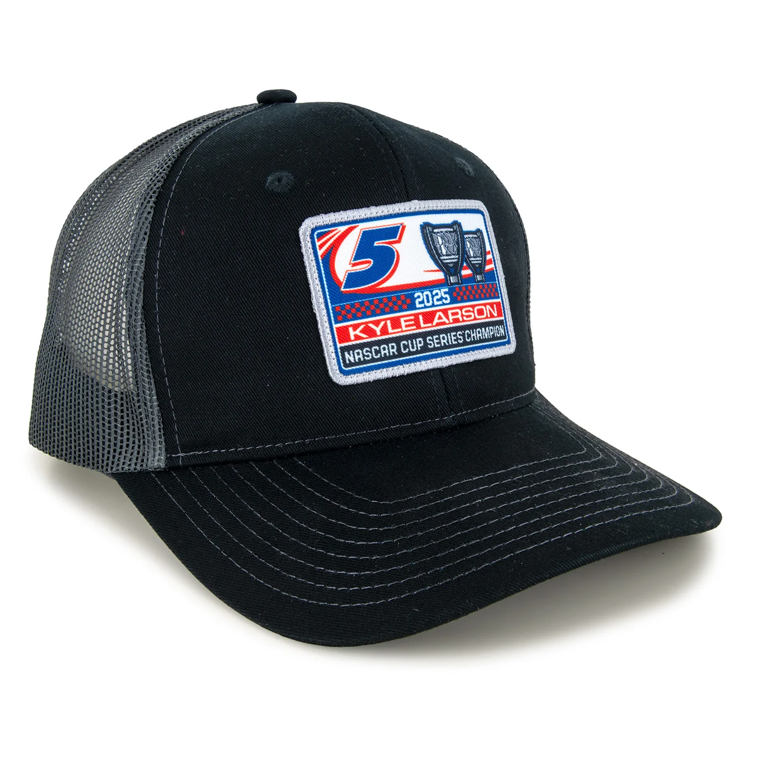 Kyle Larson 2025 NASCAR 2X Champion Mesh Patch Hat Exclusive - Image 3