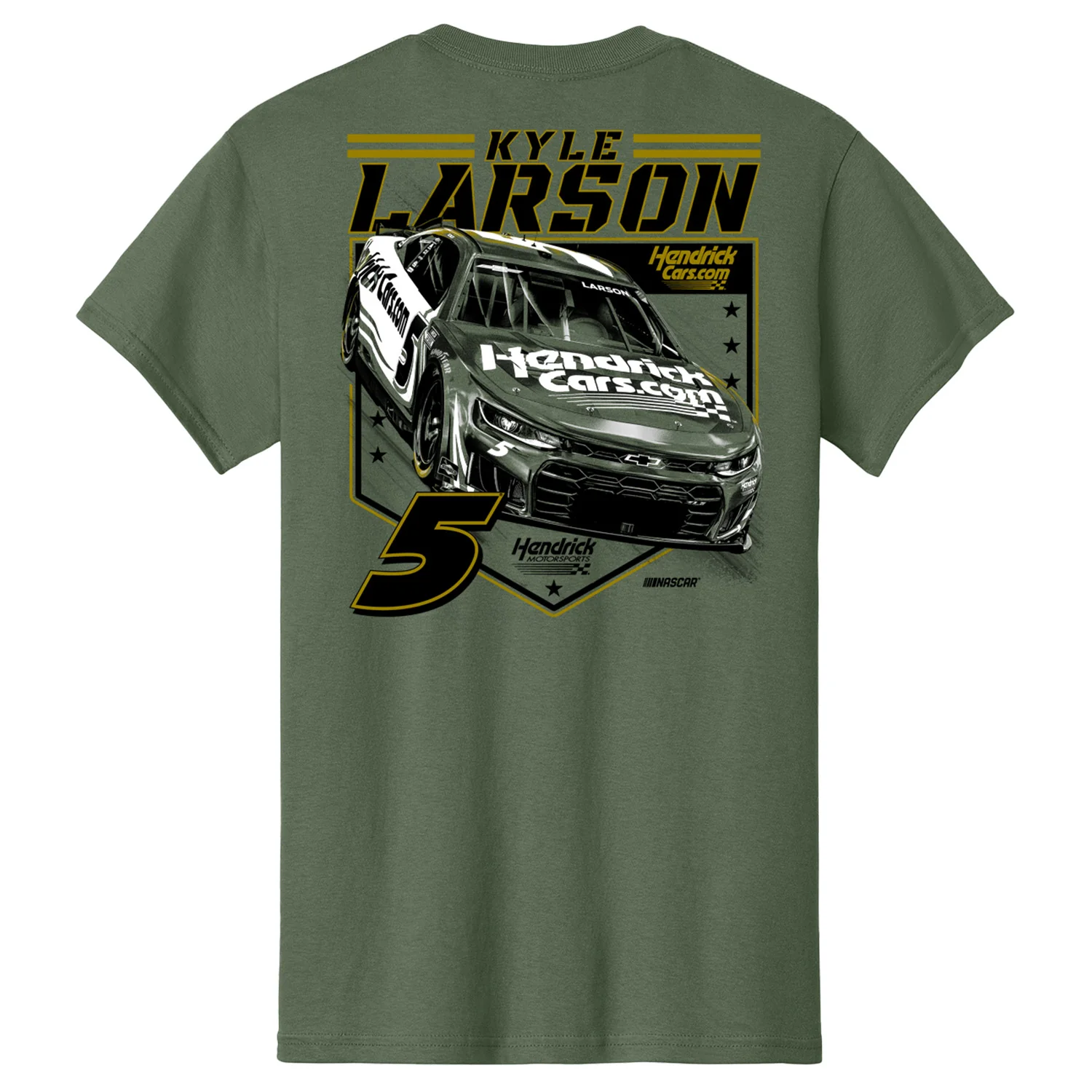 Kyle Larson 2026 Military Green 2-Spot T-Shirt - Image 3