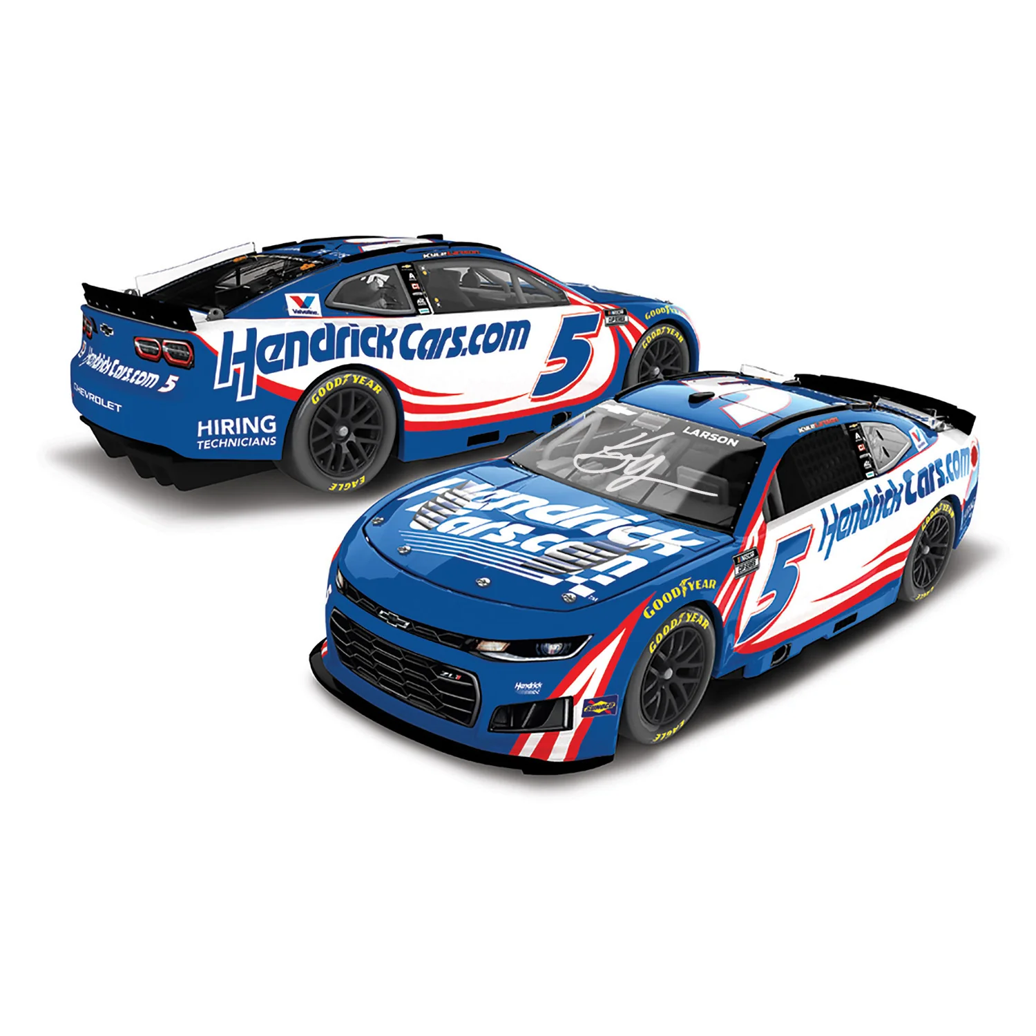 Kyle Larson Autographed HendrickCars 1:24 Standard 2026 Diecast Car Preorder - Currently Projected December