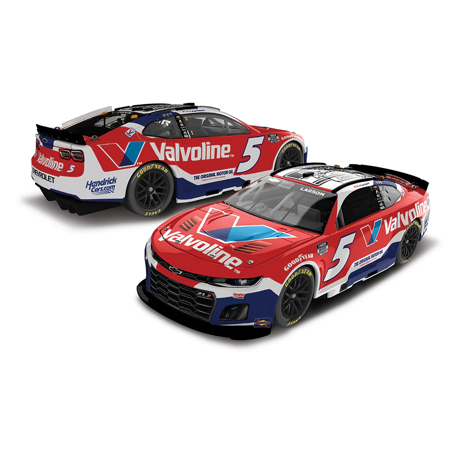 Kyle Larson ELITE Valvoline NASCAR Cup Series Champion 1:24 2025 Diecast Car