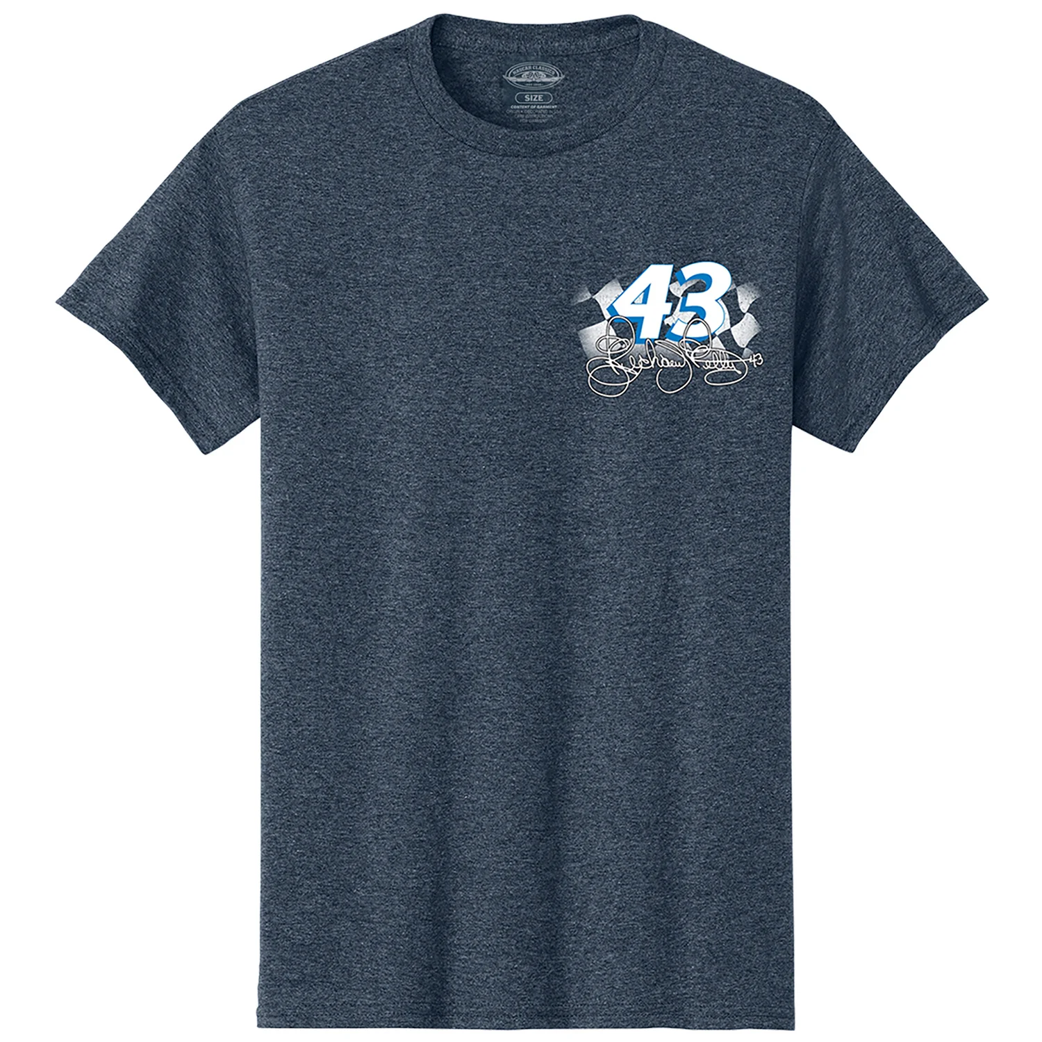 Richard Petty 2026 The King #43 Heather Navy 2-Spot Classic Ink T-Shirt Preorder - Ships Within 2-3 Weeks - Image 2