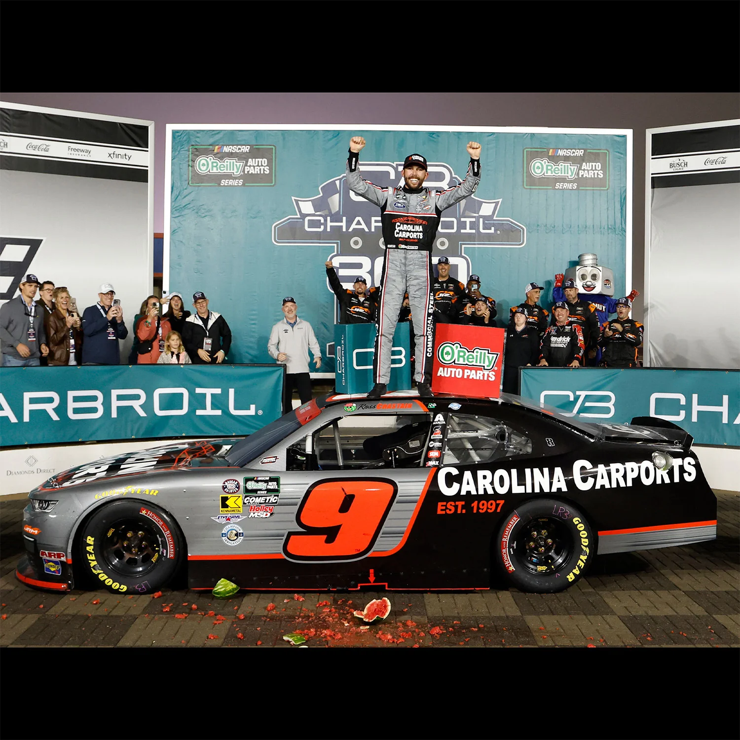 Ross Chastain Charlotte #9 Race Win 1:24 Color Chrome 2026 Diecast Car Preorder - Currently Projected December
