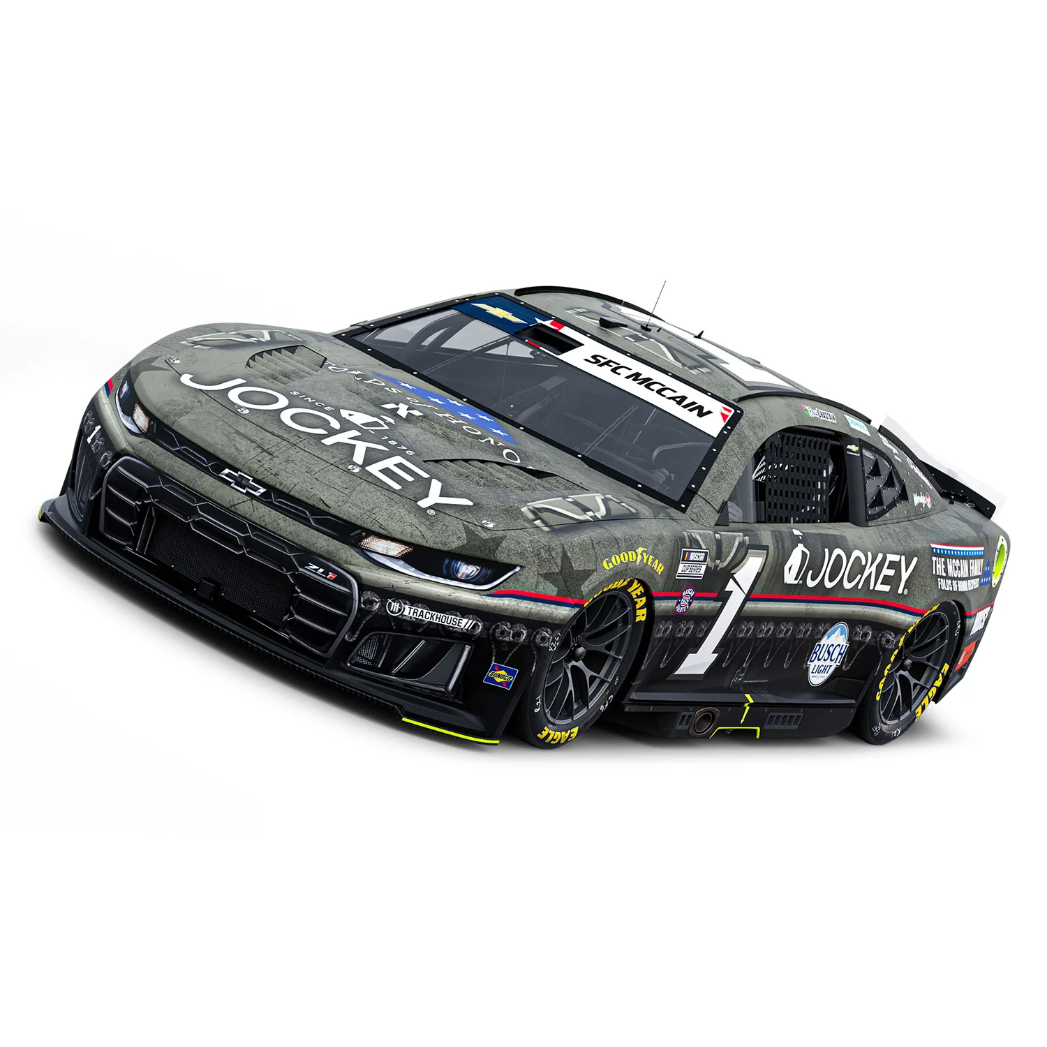 Ross Chastain Jockey Folds of Honor Patriotic 1:24 Standard 2026 Diecast Car Preorder - Currently Projected December