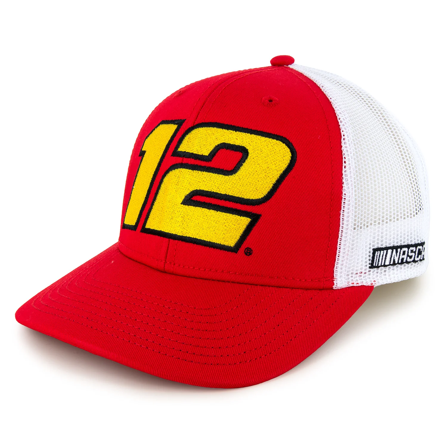 Ryan Blaney 2026 Big Number #12 Mesh NASCAR The Game Hat Exclusive Red/White