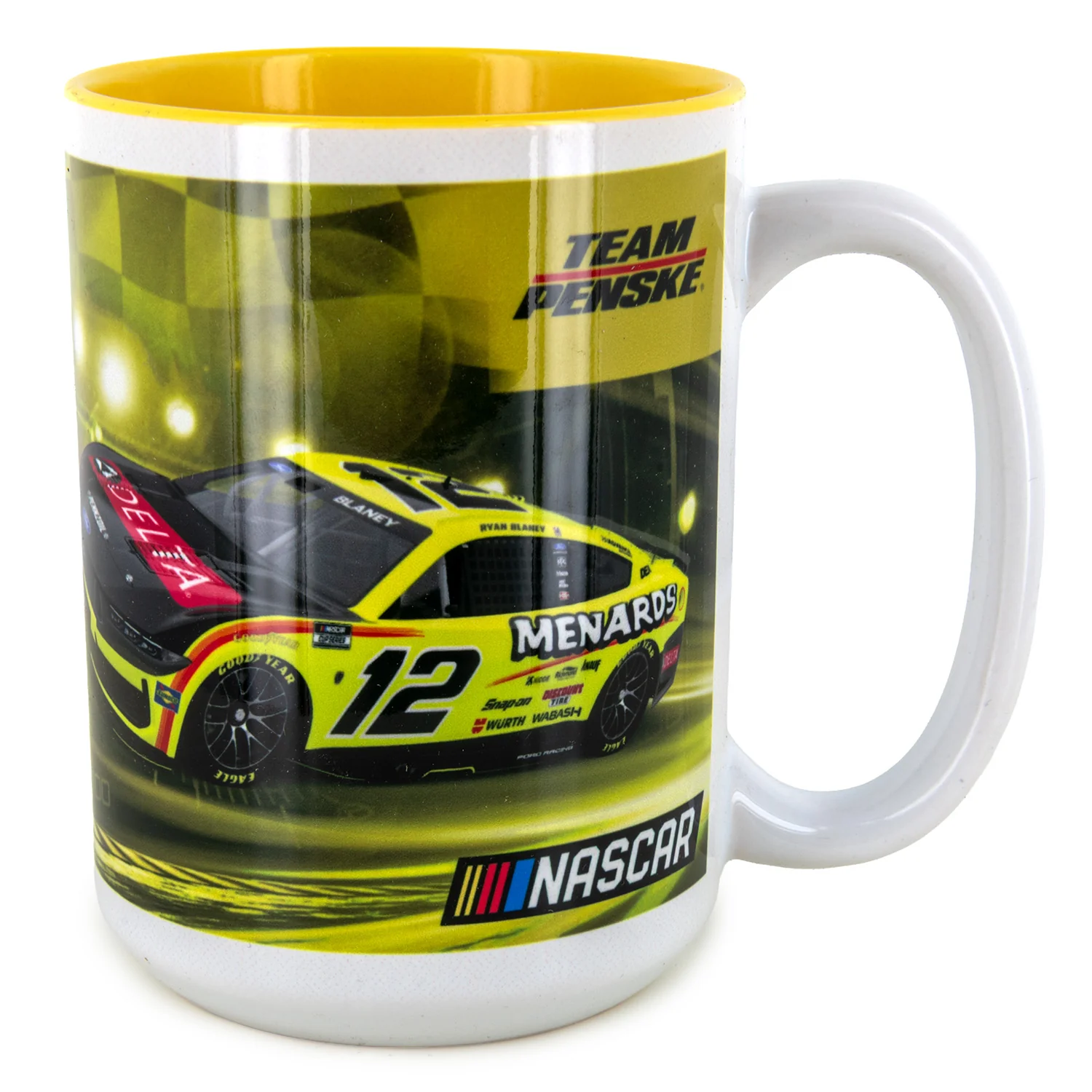 Ryan Blaney 2026 Menards #12 Coffee Mug 15oz With Color Interior - Image 2