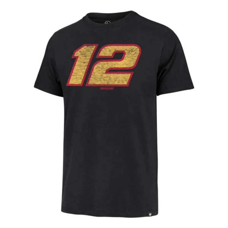 Ryan Blaney Car Number #12 Franklin 47 Brand T-Shirt - Image 2