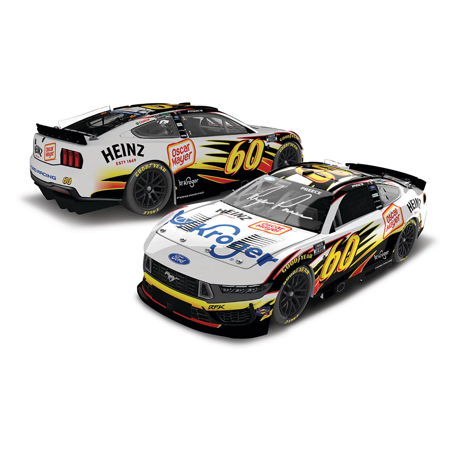 Ryan Preece Autographed Darlington Throwback to 2009 Greg Biffle 1:24 Standard 2026 Diecast Preorder - Currently Projected October