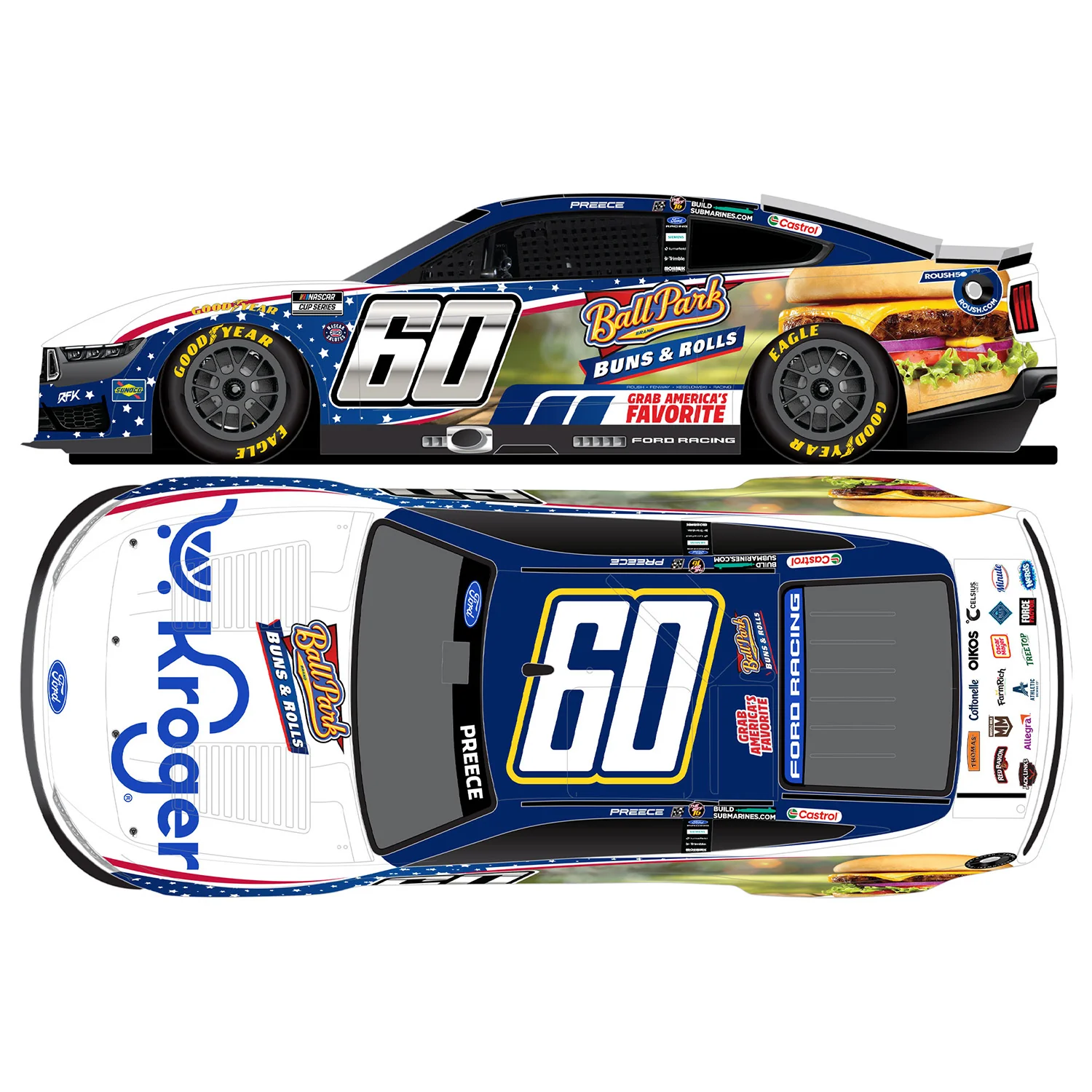 Ryan Preece Kroger / Ball Park 1:64 2026 Diecast Car Preorder - Currently Projected December
