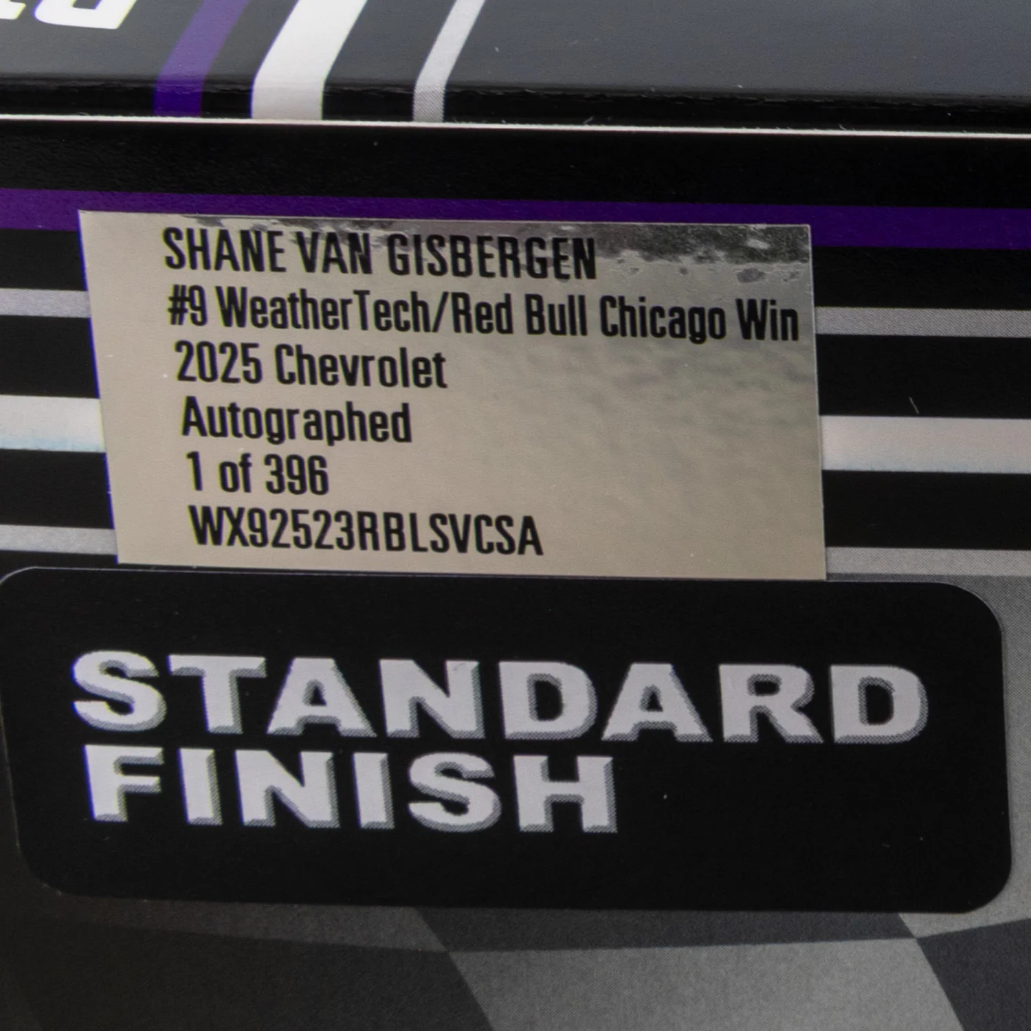 Shane van Gisbergen Autographed Chicago Race Win 1:24 Standard 2025 Diecast Car - Image 3