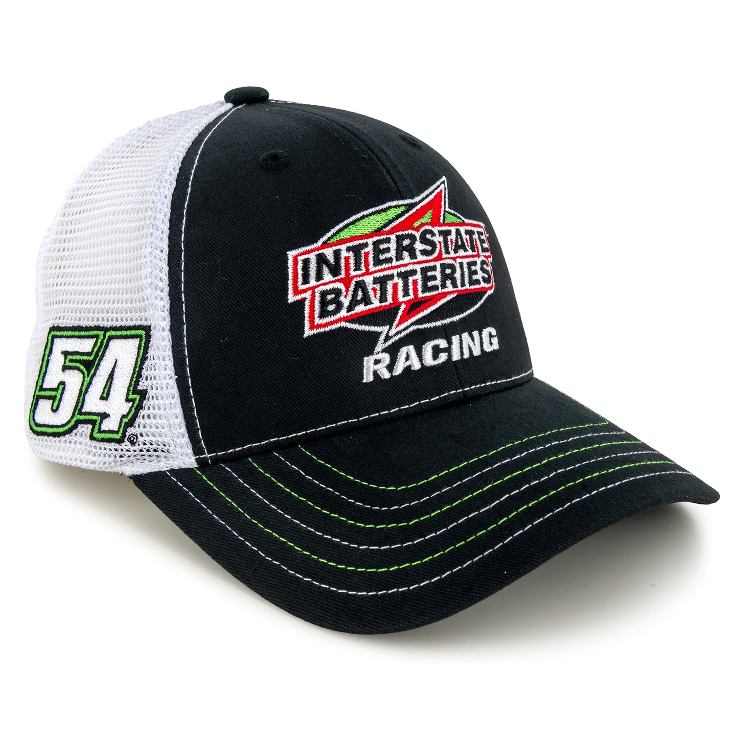 Ty Gibbs Interstate Batteries Racing Mesh Hat Black/White - Image 3