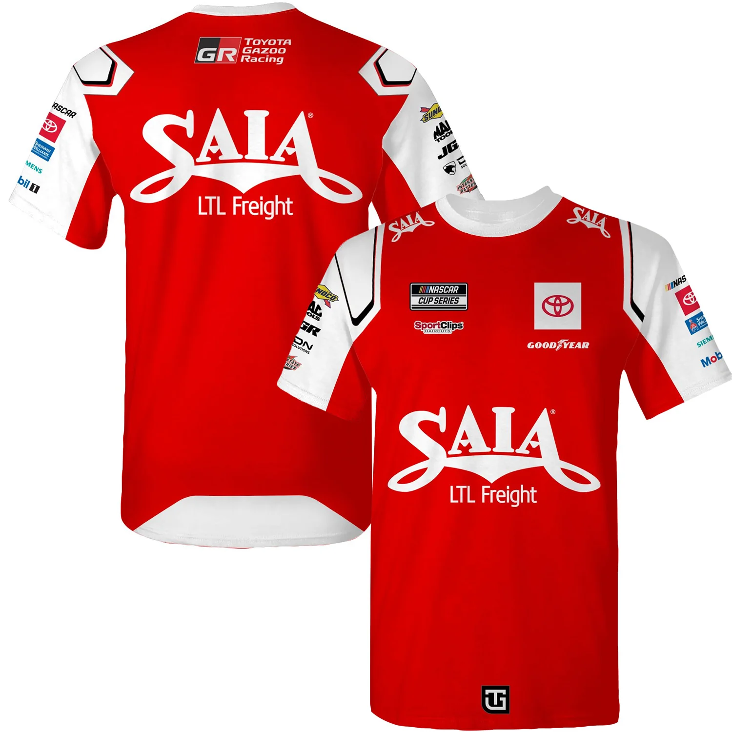 Ty Gibbs Saia Sublimated Uniform Pit Crew T-Shirt