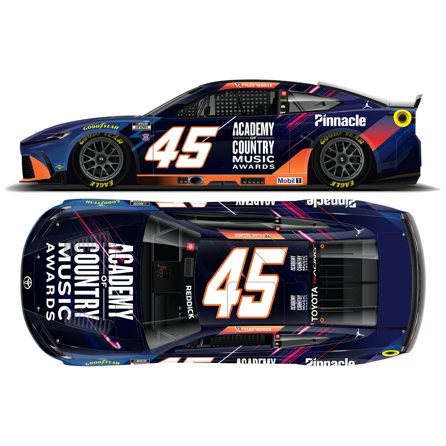 Tyler Reddick ACM Awards 1:64 2026 Diecast Car Preorder - Currently Projected January