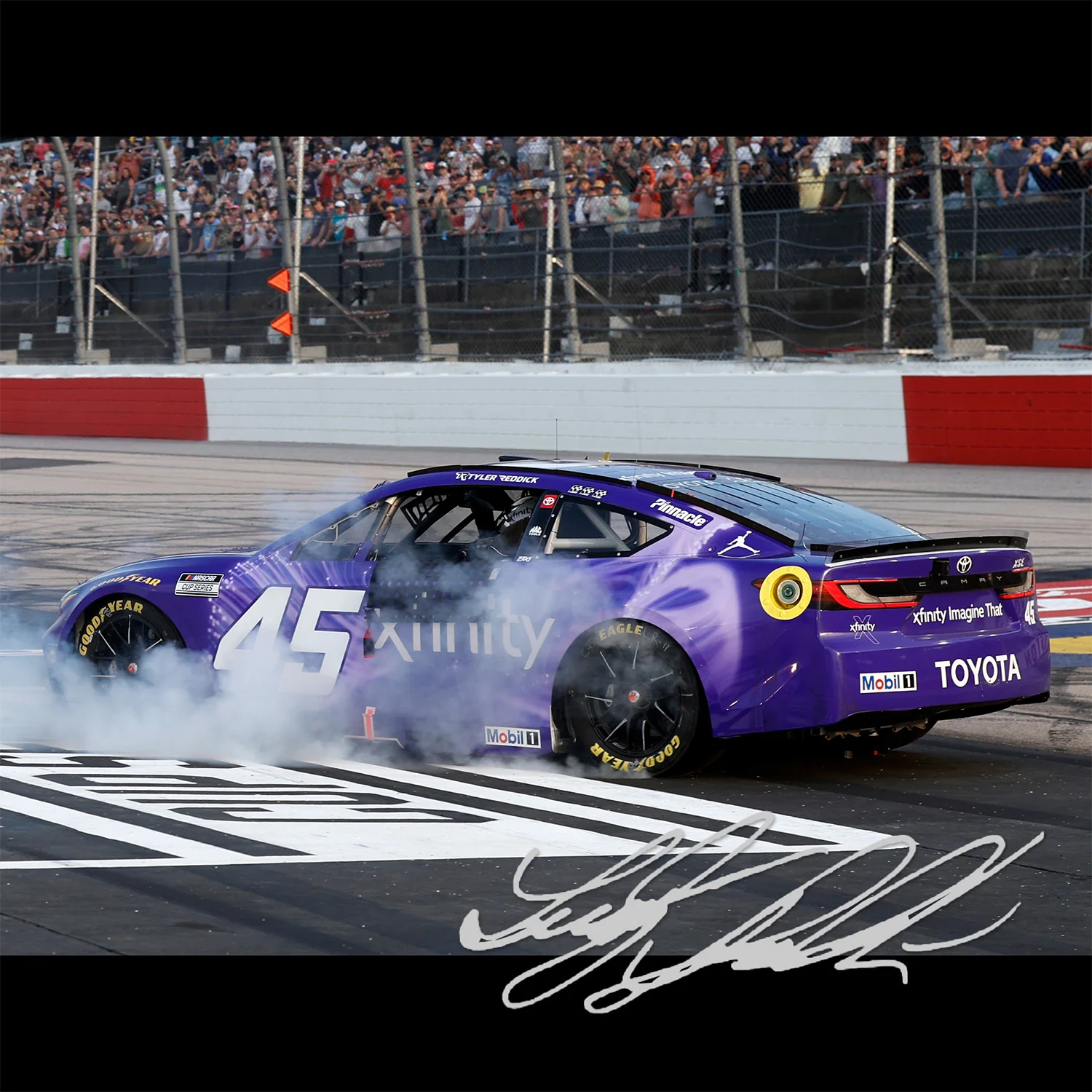 Tyler Reddick Autographed Darlington Race Win 1:24 Standard 2026 Diecast Car Preorder - Currently Projected October - Image 2