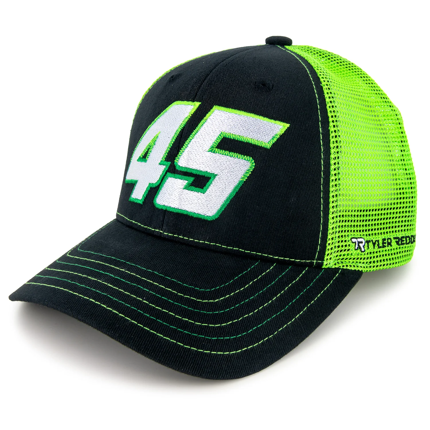 Tyler Reddick Car Number 45 Green Mesh NASCAR Hat Exclusive