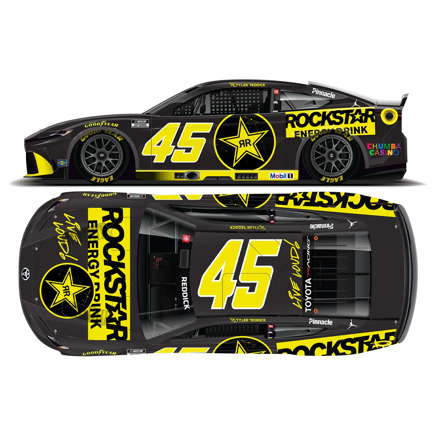 Tyler Reddick ELITE Rockstar Energy 1:24 2026 Diecast Car Preorder - Currently Projected December