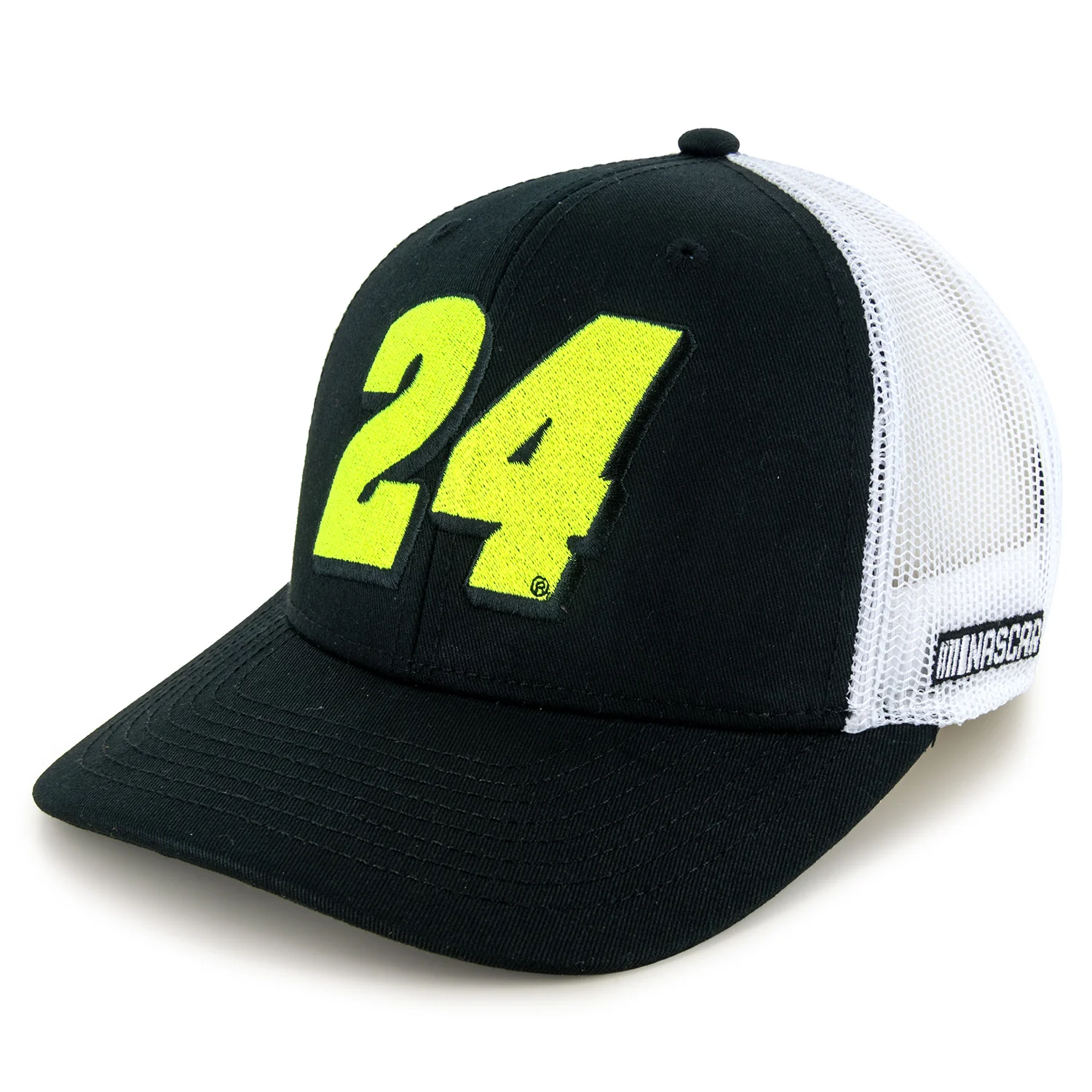 William Byron 2026 Big Number #24 Mesh NASCAR The Game Hat Exclusive Black/White