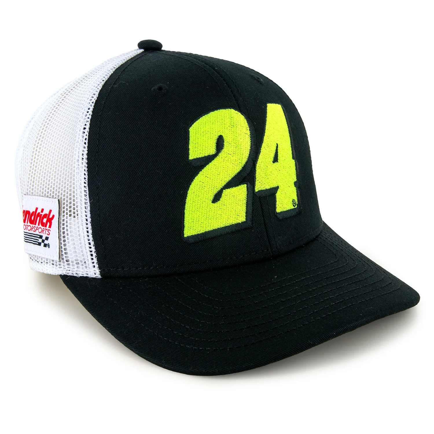 William Byron 2026 Big Number #24 Mesh NASCAR The Game Hat Exclusive Black/White - Image 3