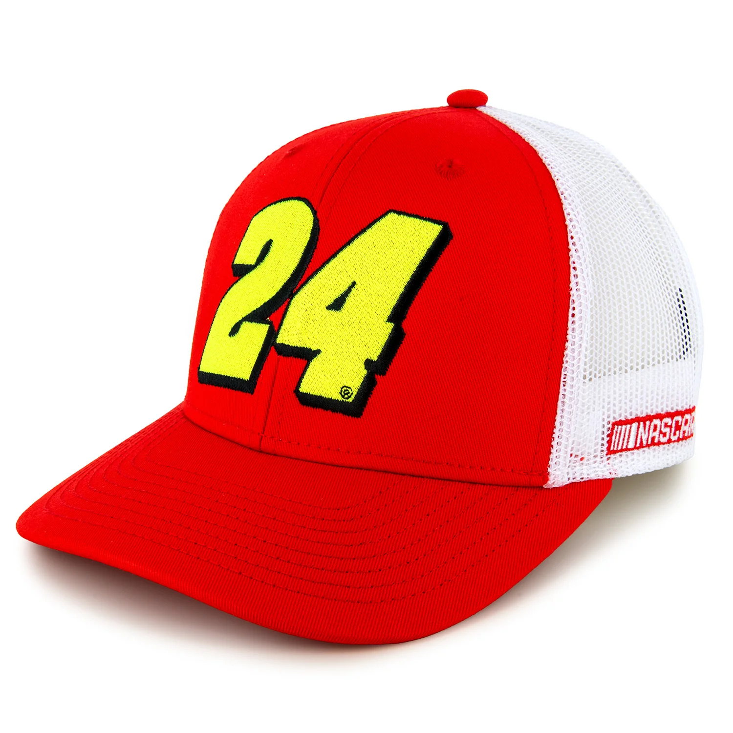 William Byron 2026 Big Number #24 Mesh NASCAR The Game Hat Exclusive Red/White
