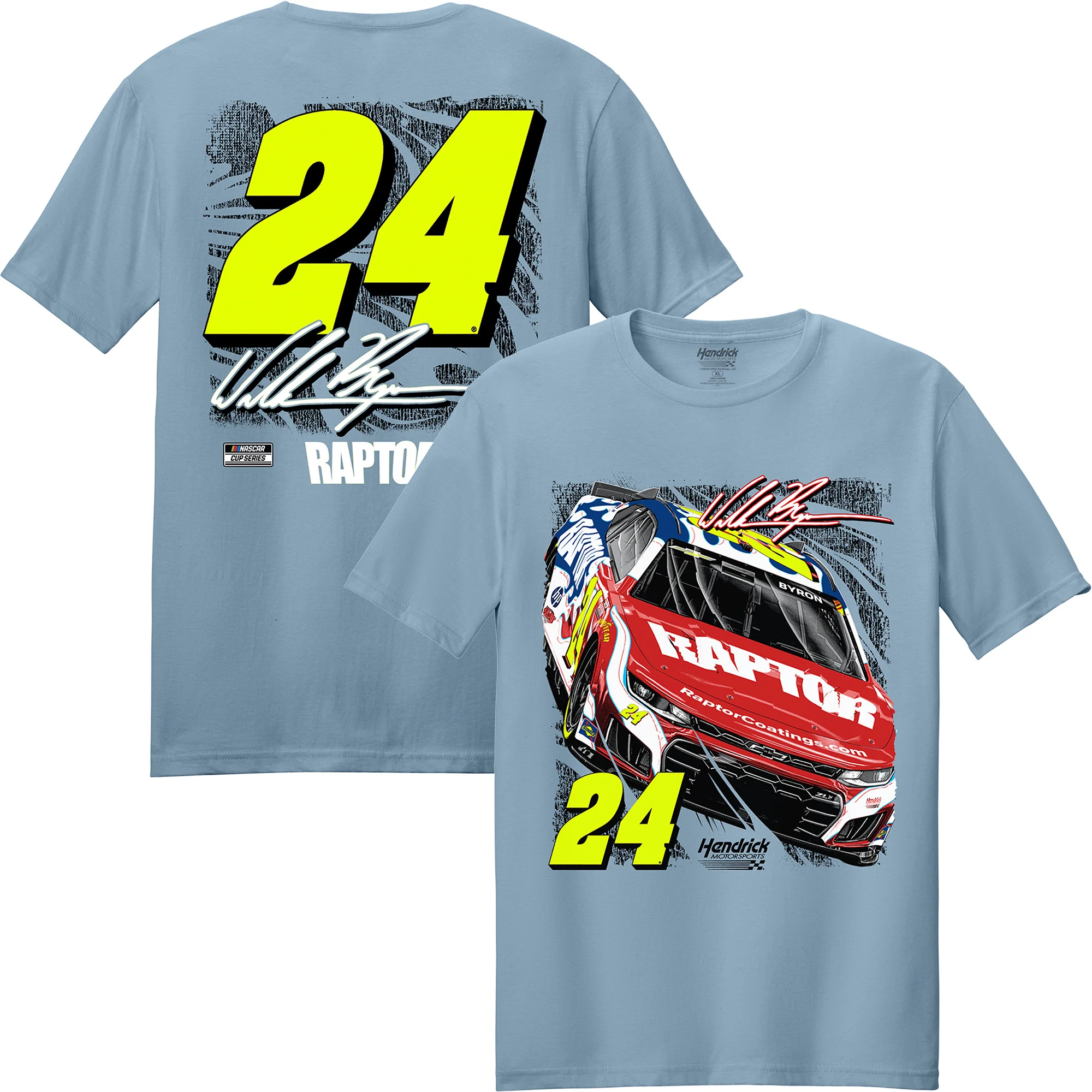 William Byron 2026 Raptor Driven 2-Spot T-Shirt Blue